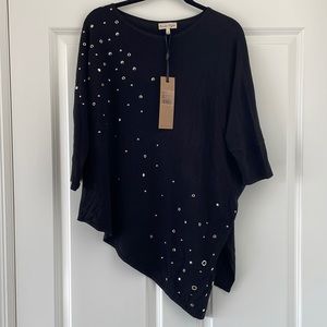NWTPhase Eight Seema Scattered Stud Black Jumper size Small